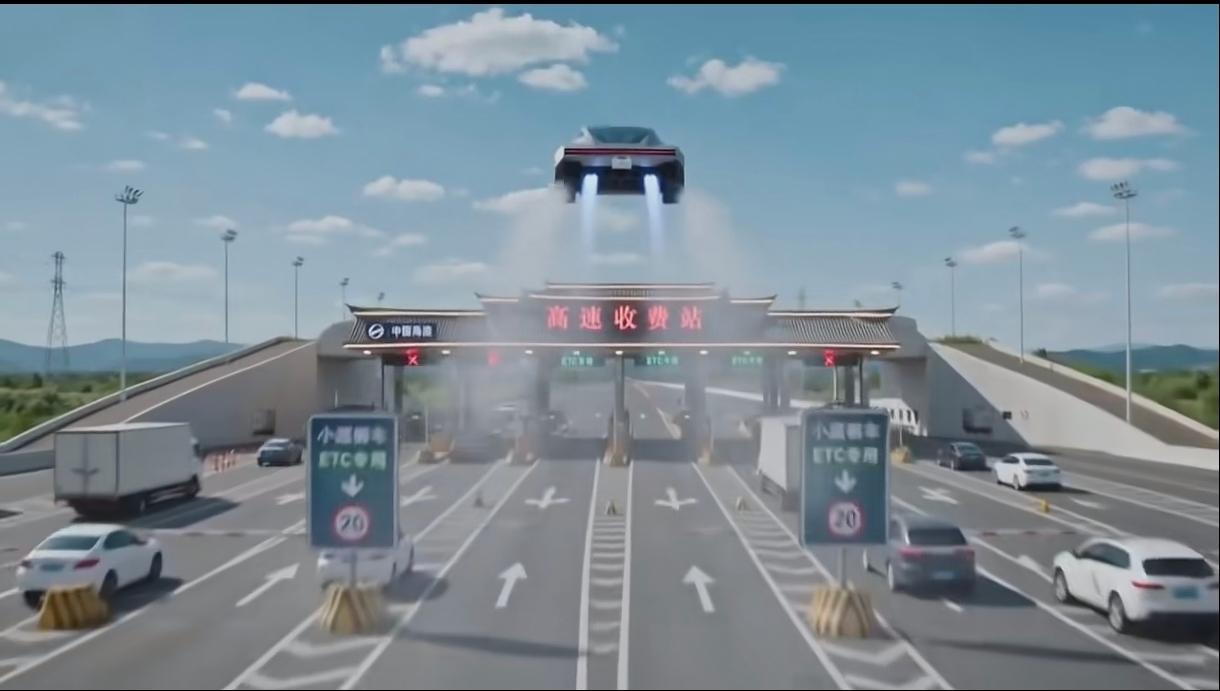 特斯拉Roadster飞行特效刷屏！车辆喷射腾空，直接飞跃高速收费站，不用排队E