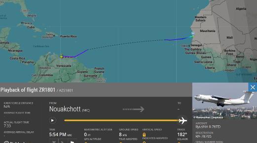 大战一触即发，俄罗斯运输机降落委内瑞拉，“瓦格纳”驰援马杜罗
 
根据公开飞行数