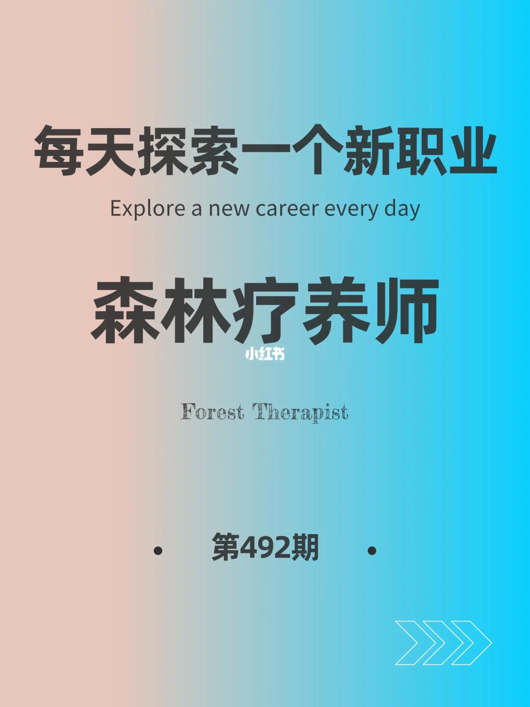 🌍每天探索一个新职业-【森林疗养师】
