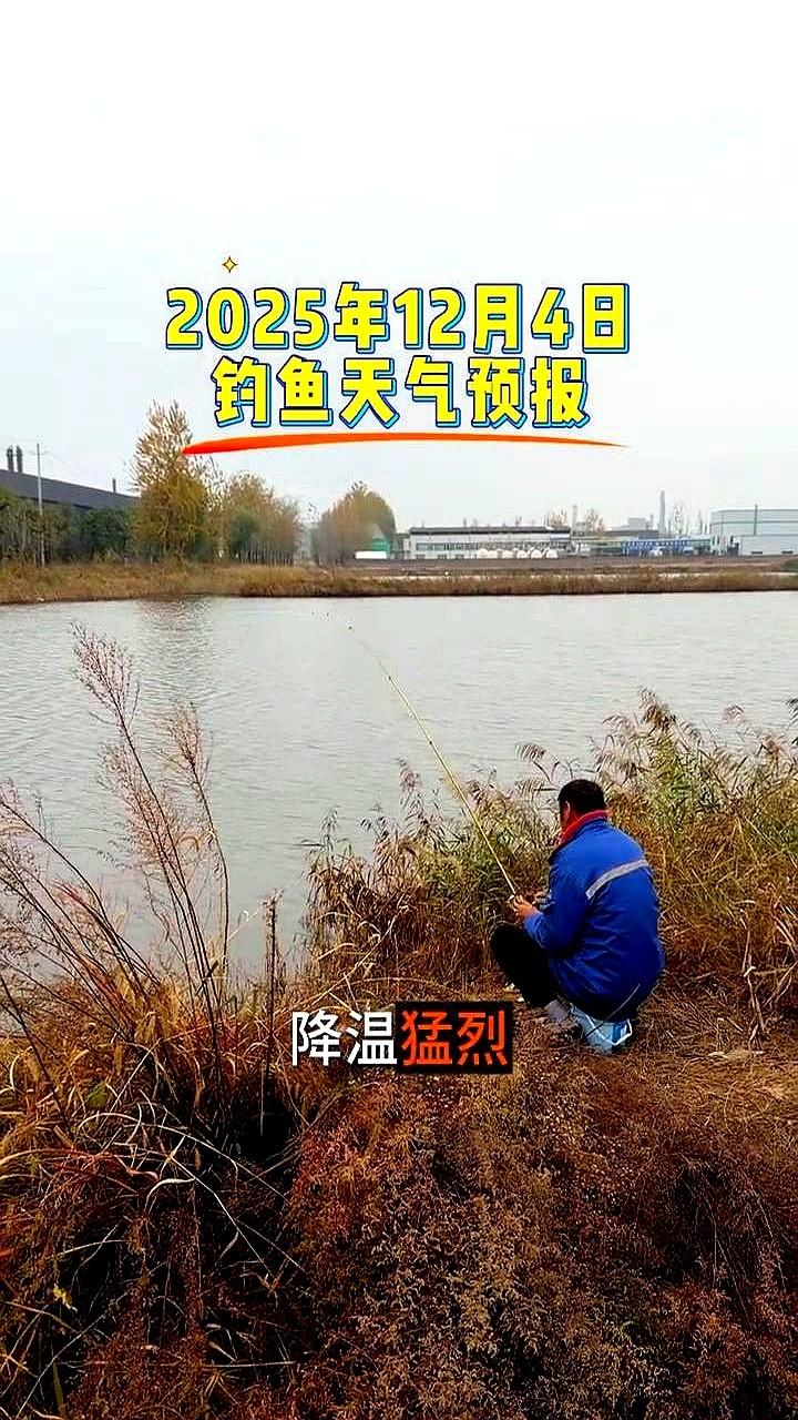 2025年12月4日钓鱼天气预报。

该预报指出寒潮导致气压升高、水温下降，鱼群