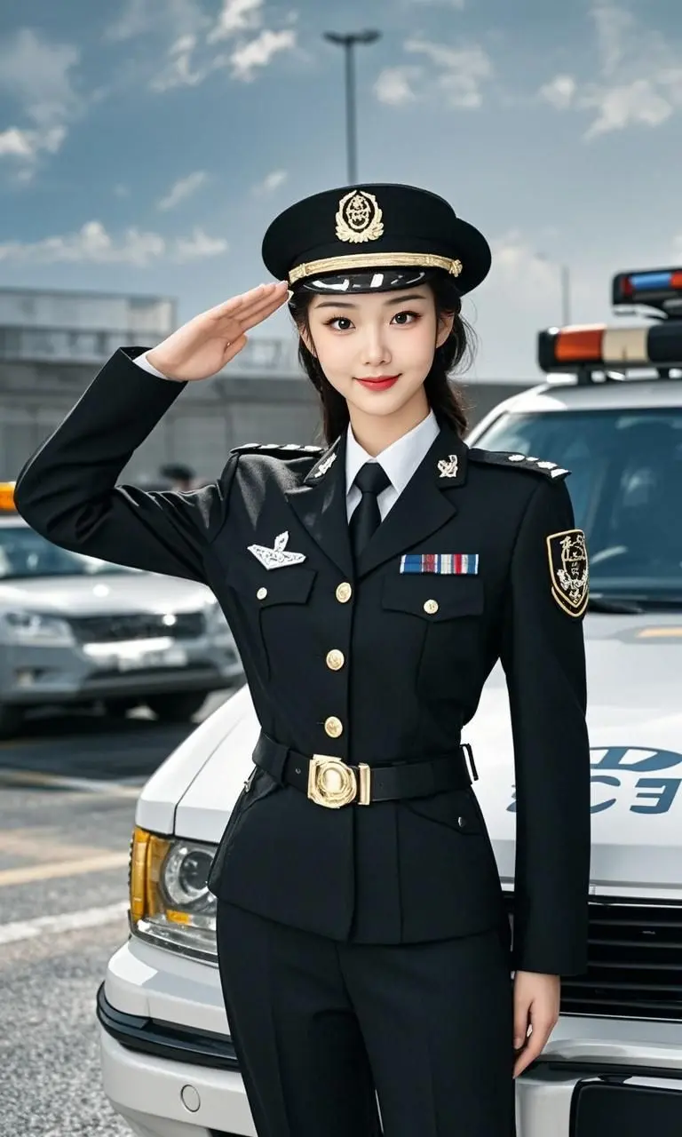 AI坚毅警魂像