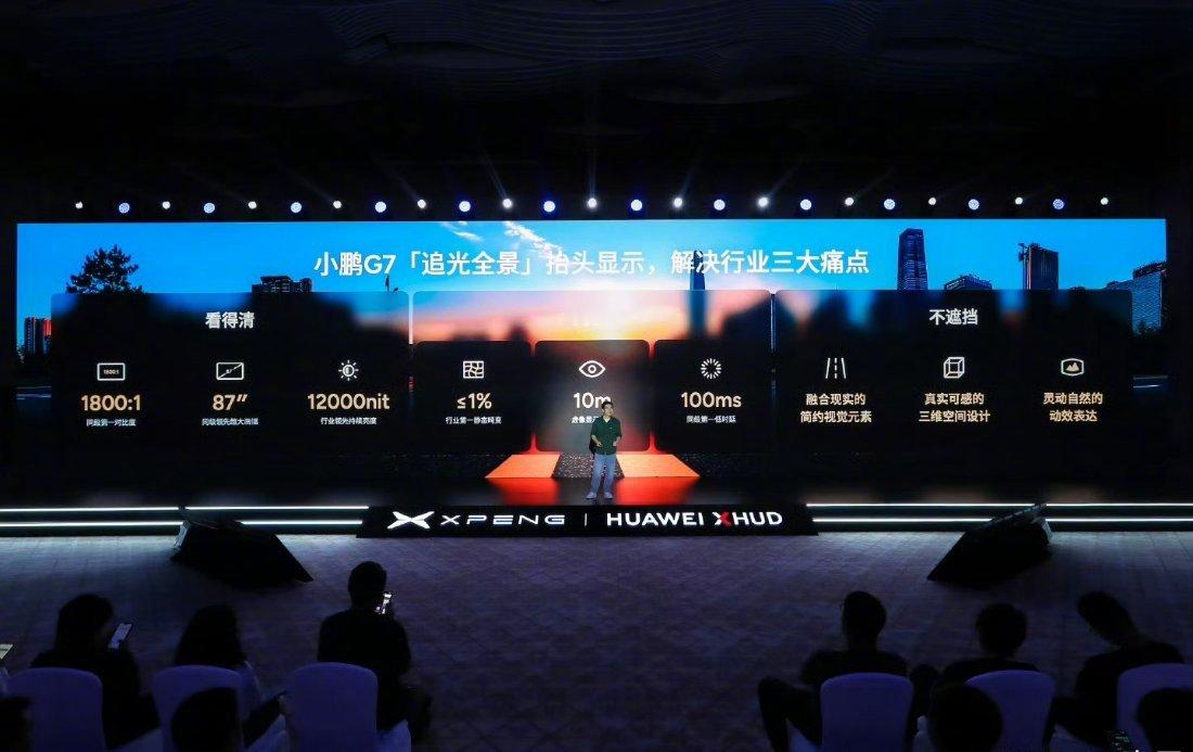 全球首发小鹏华为联合研发ARHUD，重新定义驾驶新视野。 ​​​