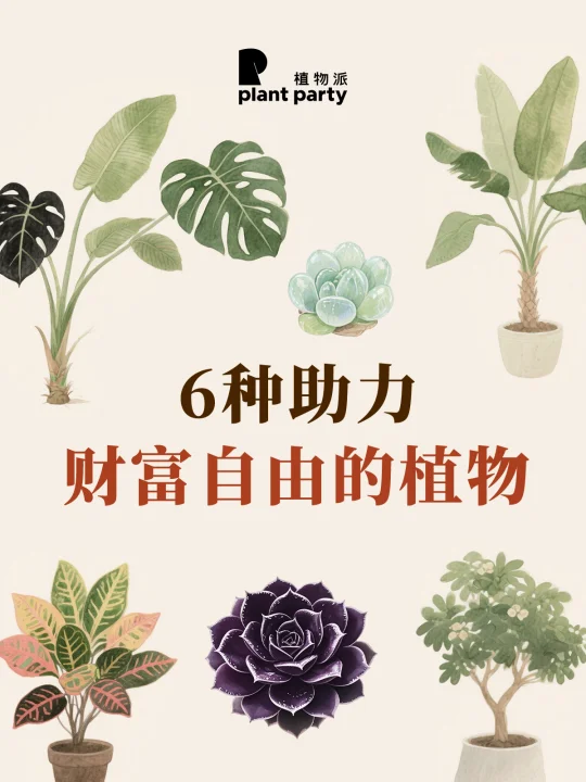 植物玄学 | 6种植物迈向财富💰自由