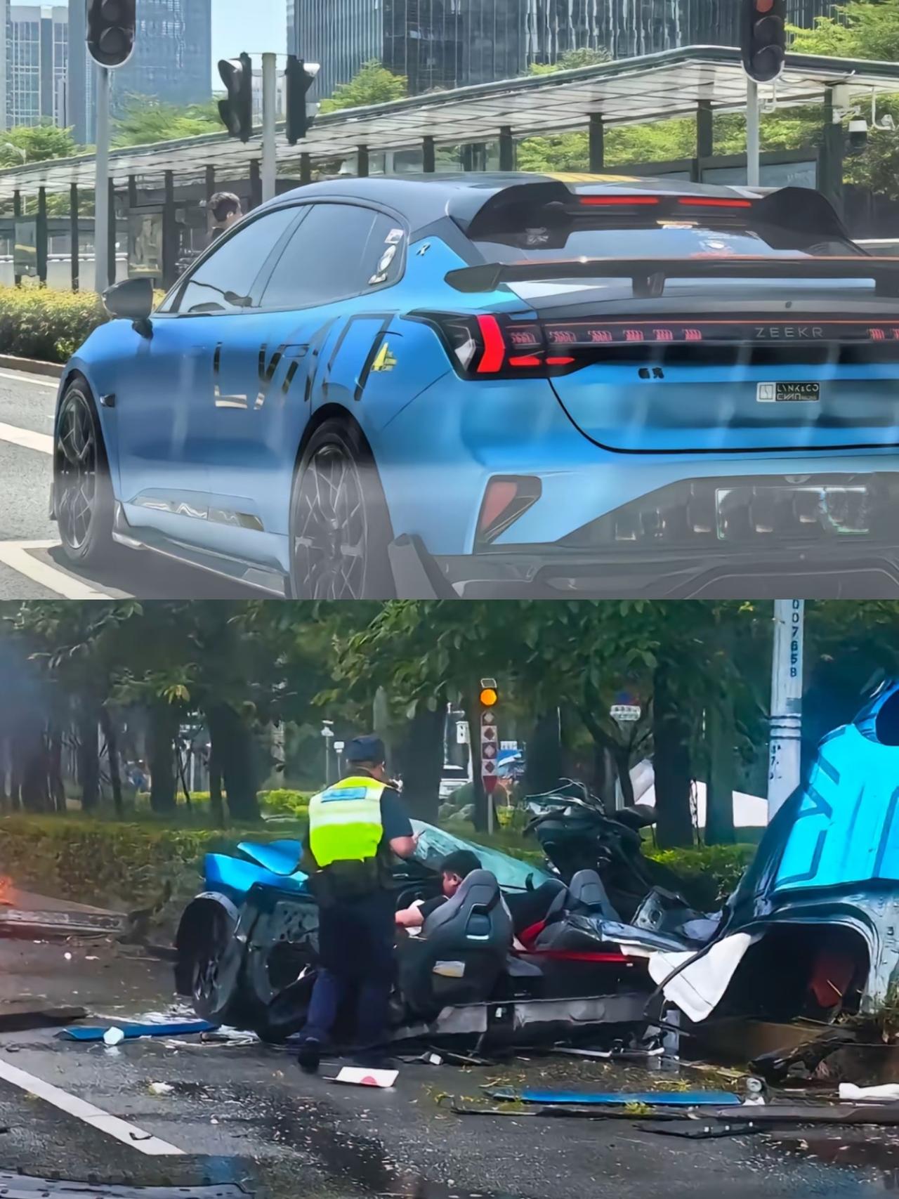 极氪一撞就主动散架，是好是坏？

有人说这个技术值得提倡，因为这位极氪车主开得很