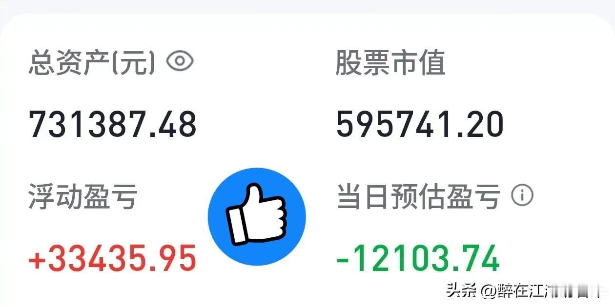 可喜可贺！胡锡进同志股票整体盈利[送自己一朵花]今日大盘调整100点，亲爱的胡锡