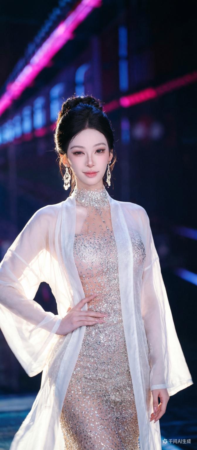 ✨梦幻舞台上的仙女，闪耀的礼服和优雅的姿态，宛如童话中的公主！👗✨