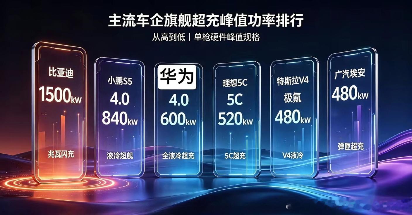 简单盘点各大主流车企自营超充站点数量，你截止2026年6月末：1.比亚迪闪充站：