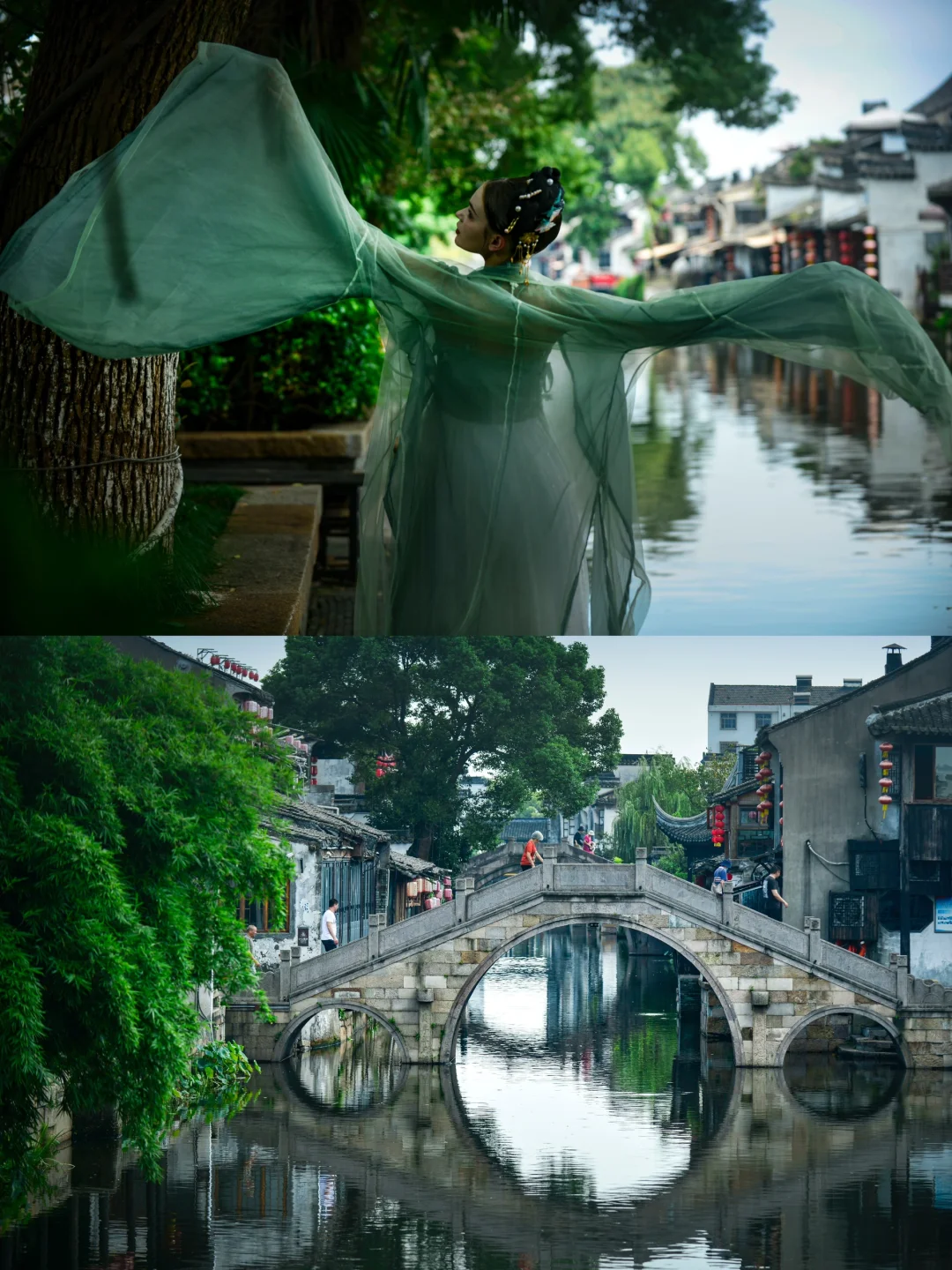 国庆中秋别样风情，穿上汉服游西塘古镇！