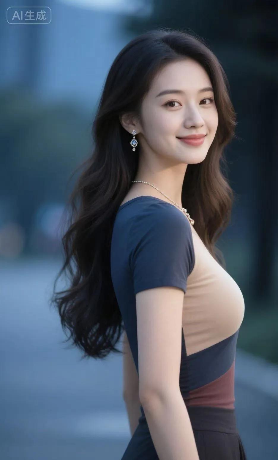 太美了氛围感美女 知性大方