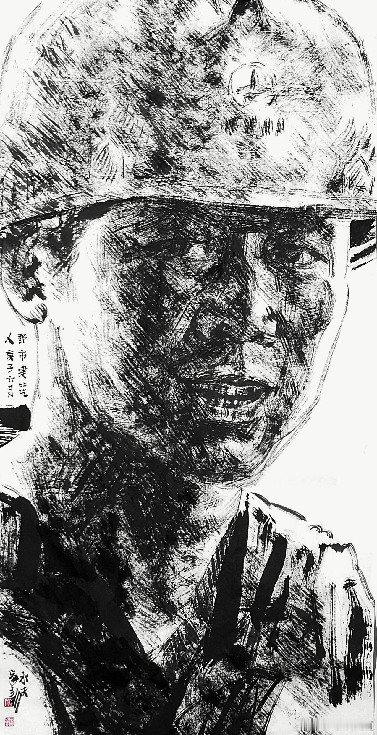 王家训劳动者写生～五一致劳动人
