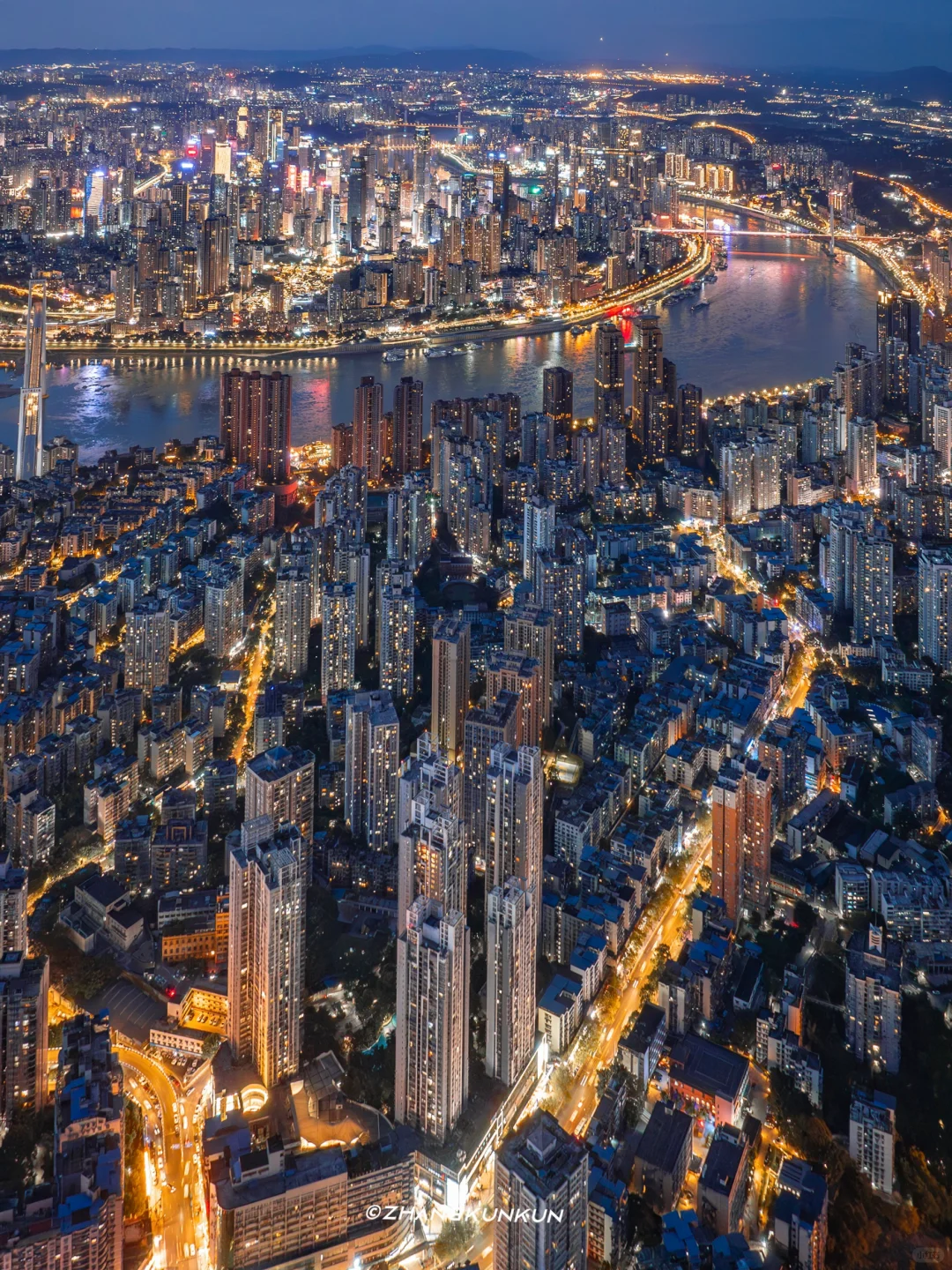 这就是，不负千里的重庆夜景？