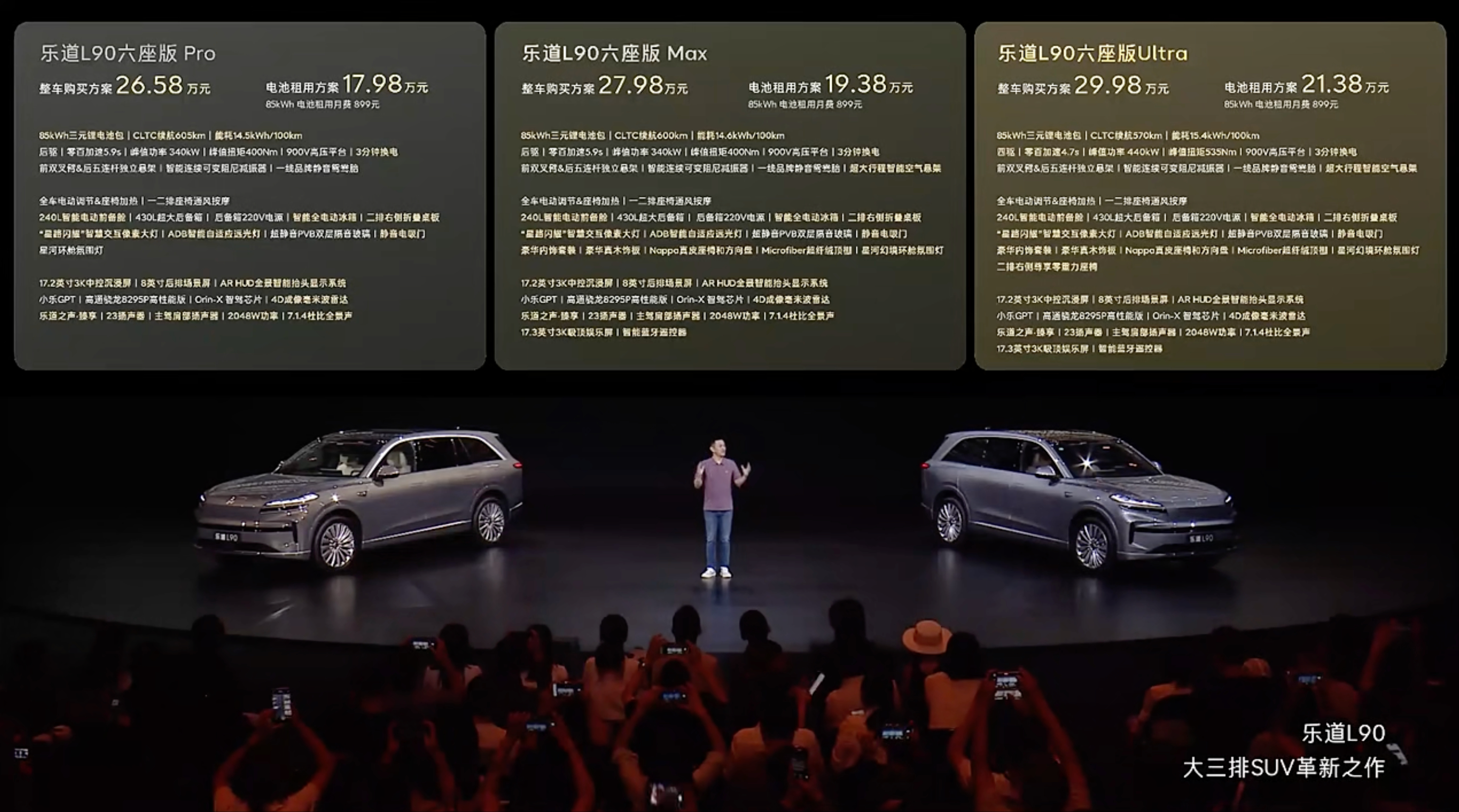 这个价格没谁了，乐道 L90 我非常推荐 Max 版本，够用了。乐道l90 ​​