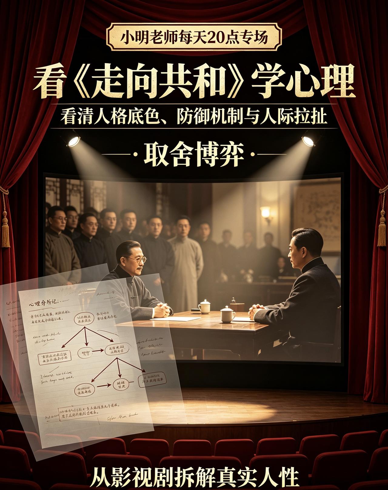 小明老师深度解析《走向共和》第二季第5讲:

1. 认知需要刻意训练：不能只看剧