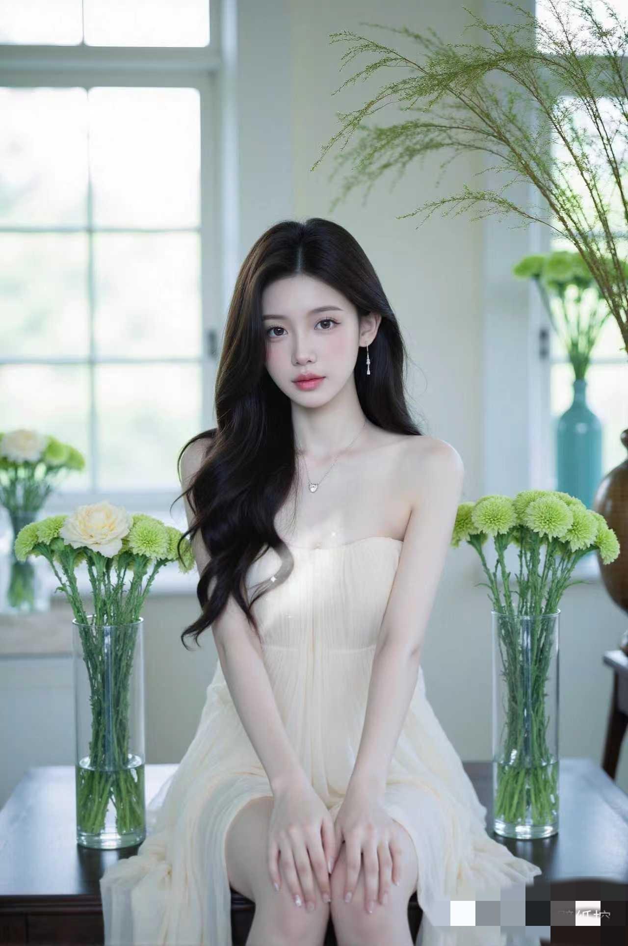 请问这个什么风格的穿搭？
答：夏天纯欲风。
正确！