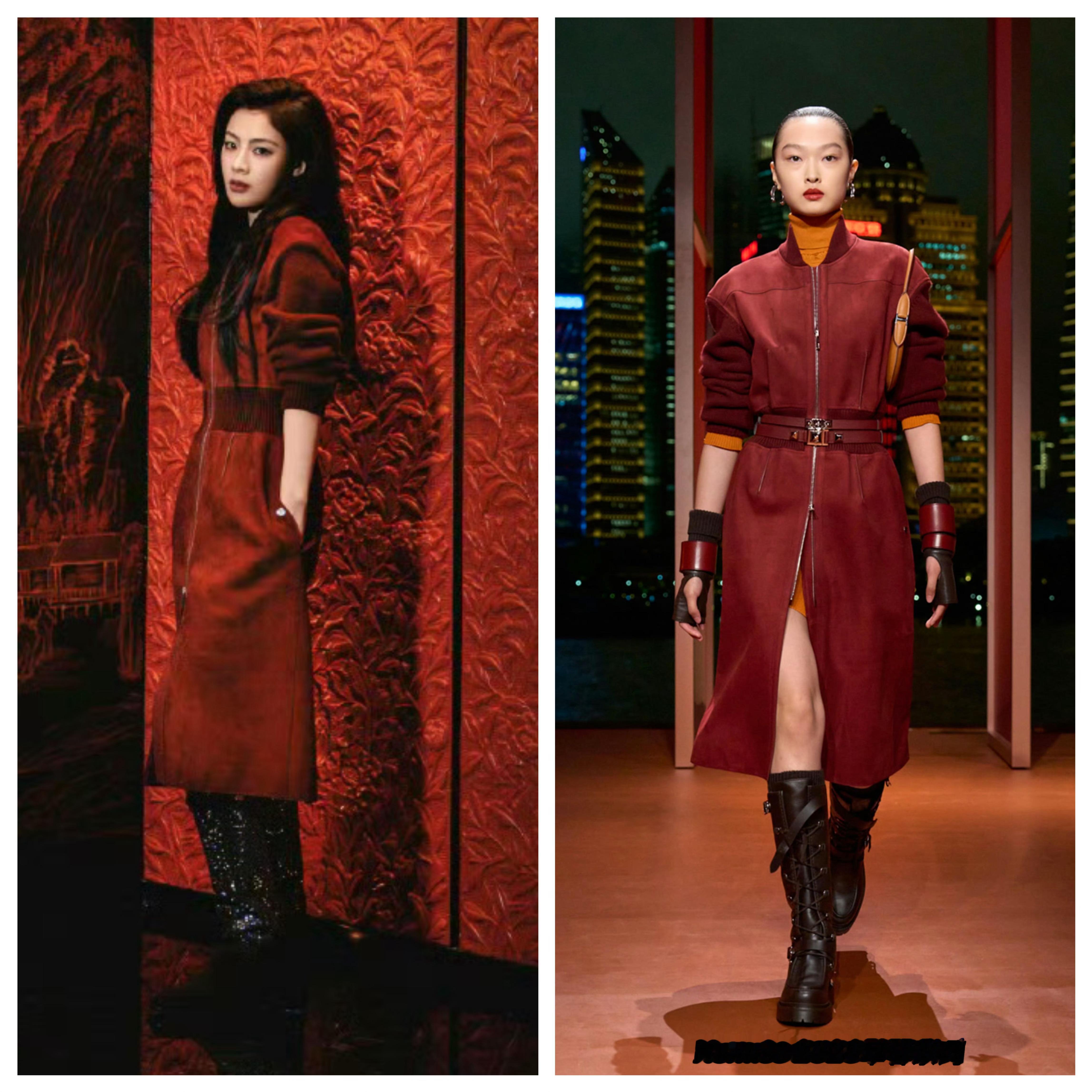 陈丽君 in Hermès 🤎❤️🧡  时尚芭莎艺术大赏第二套造型，换上一身
