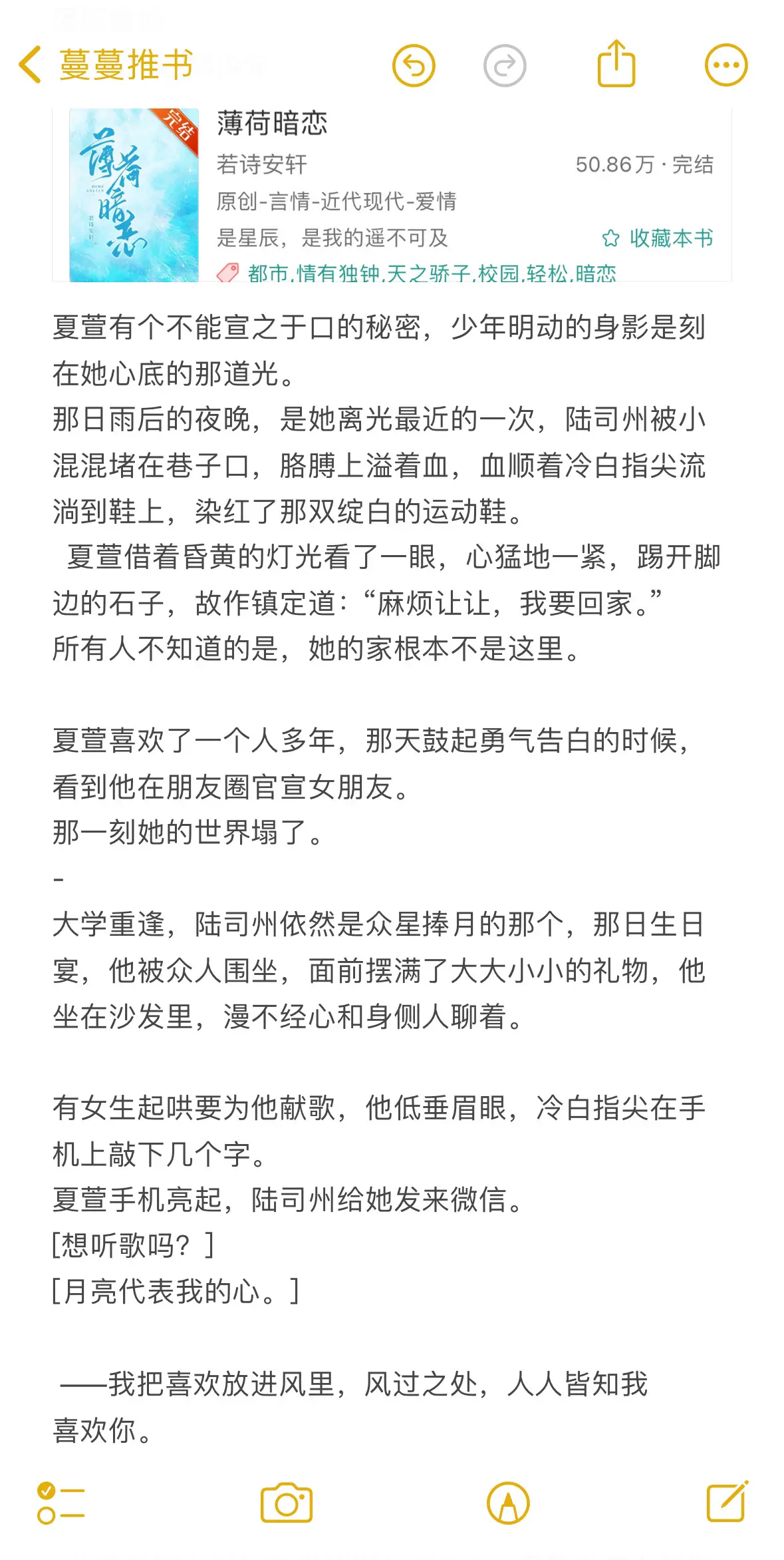 似星辰，曾是遥不可及！乖乖女x不羁少年。从高中到大学的恋爱秘密！我把喜...
