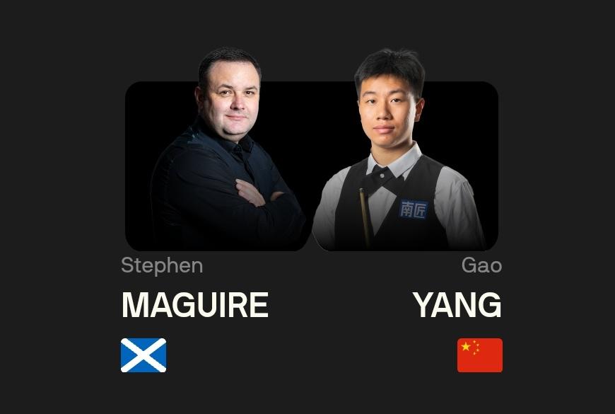 高阳单杆过百，5-4淘汰马奎尔，挺进德国大师赛正赛！
 
 
北京时间1月8日晚