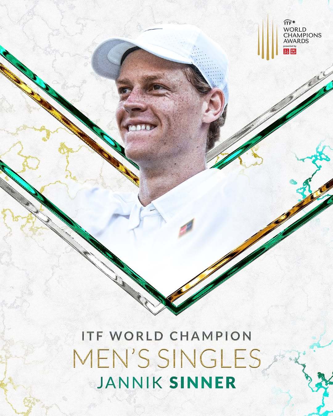 萨巴伦卡辛纳获ITF世界冠军奖 ITF官方宣布辛纳和萨巴伦卡分别获得2025年度