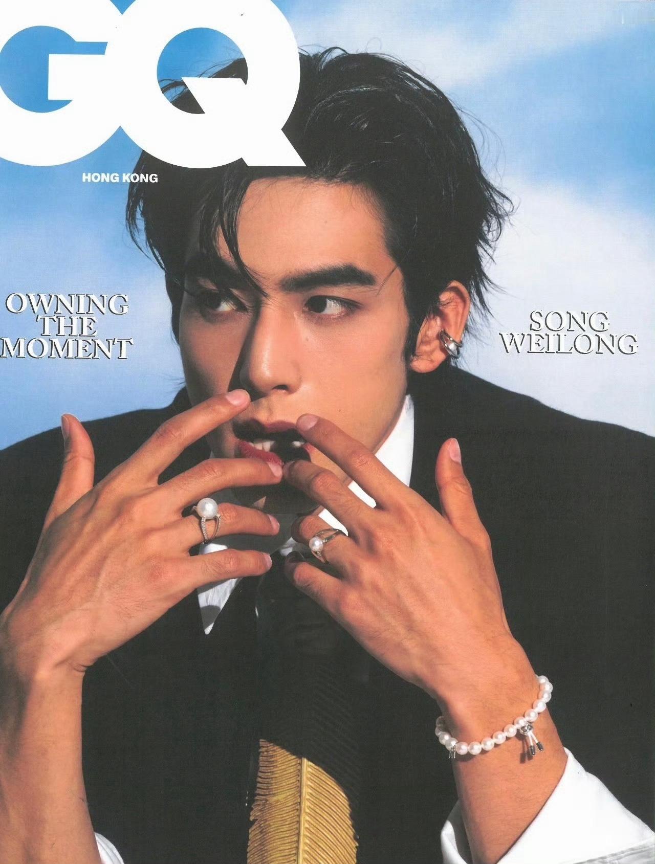 宋威龙 中国香港版GQ 五月刊封面预告！作为全球代言人佩戴MIKIMOTO珠宝登