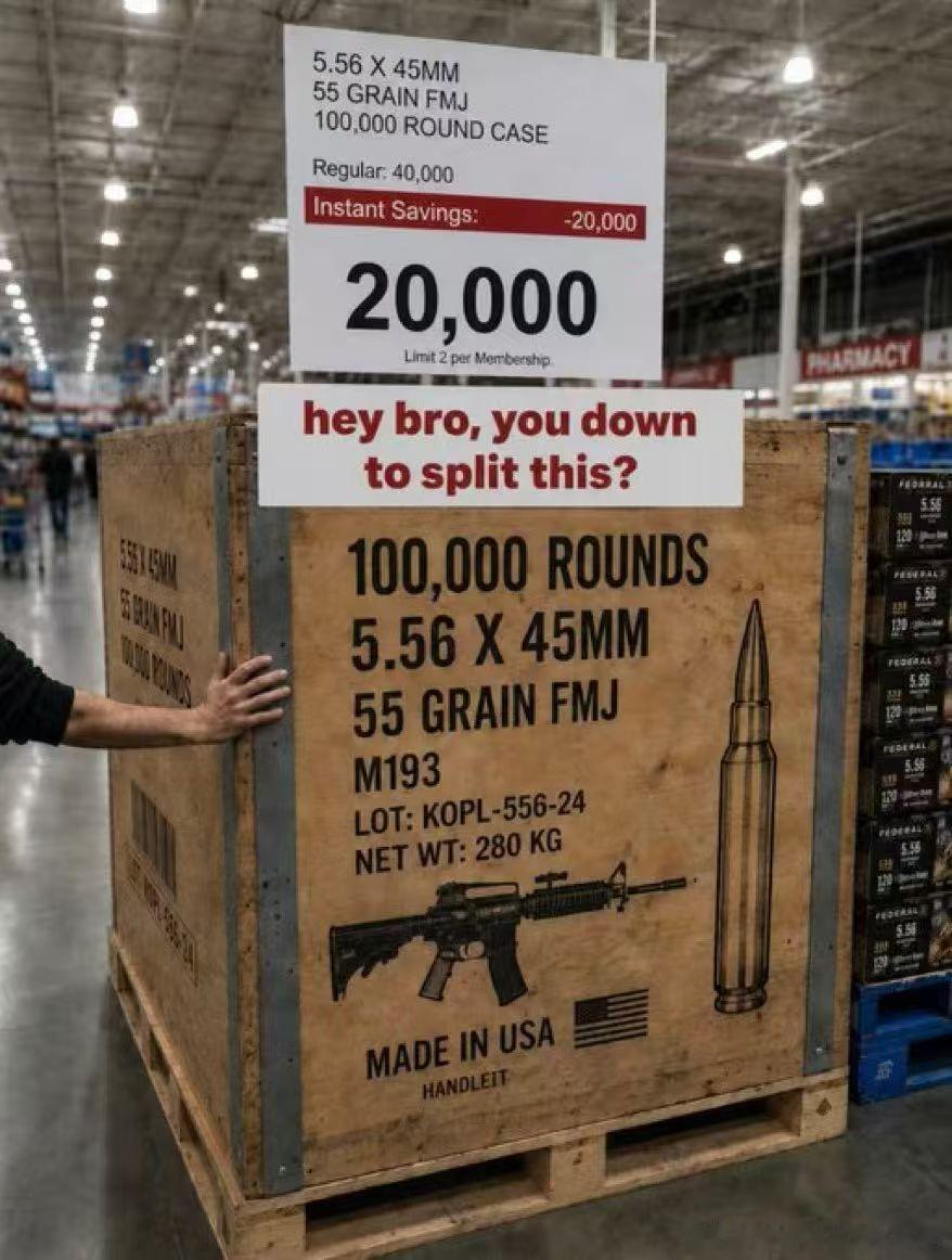 美国 Costco 打折，10万发2万刀，五折优惠，性价比可以吗？ 