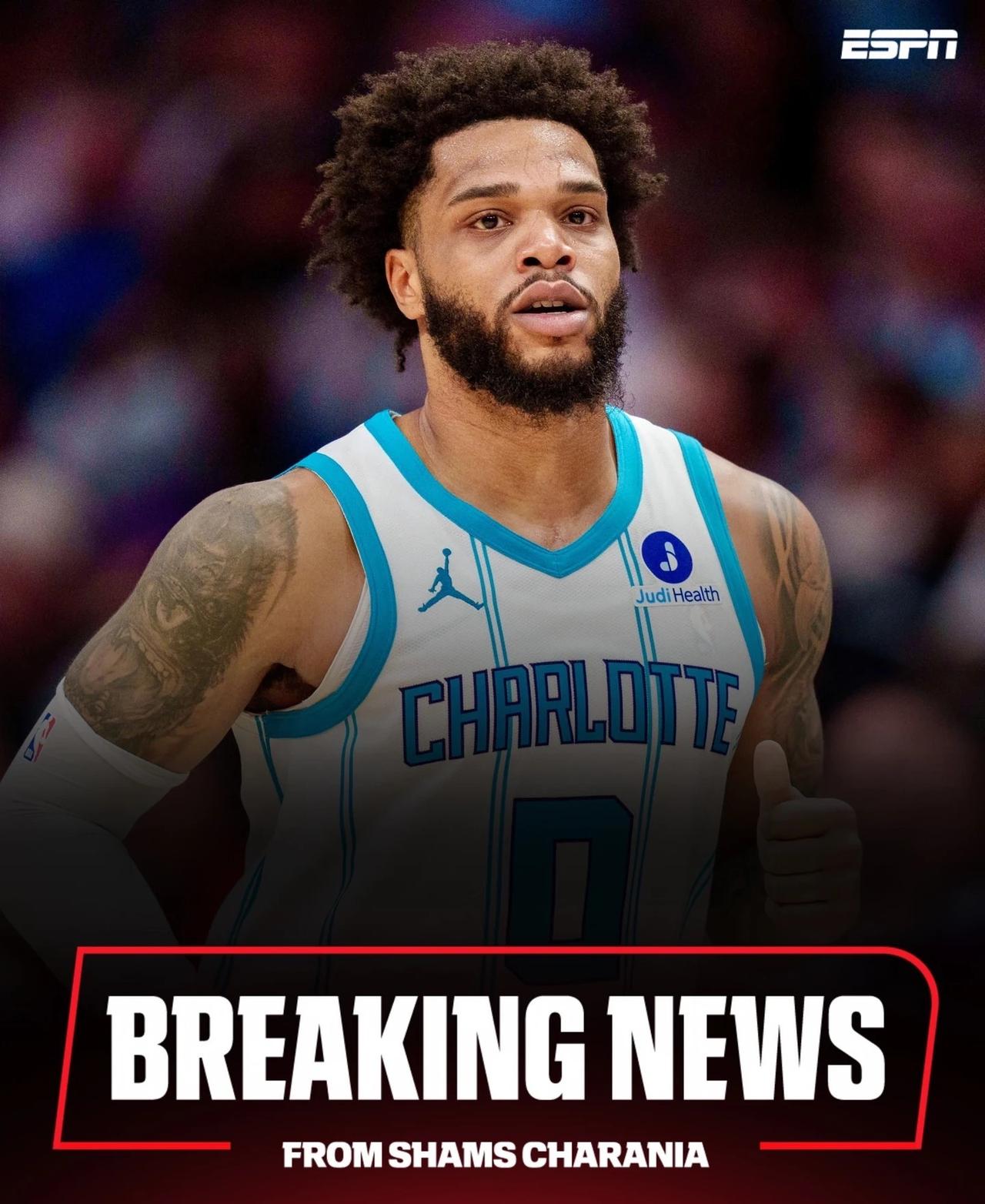 🚨重磅交易！黄蜂继续囤积未来资产！
据 ESPN 报道，Charlotte H