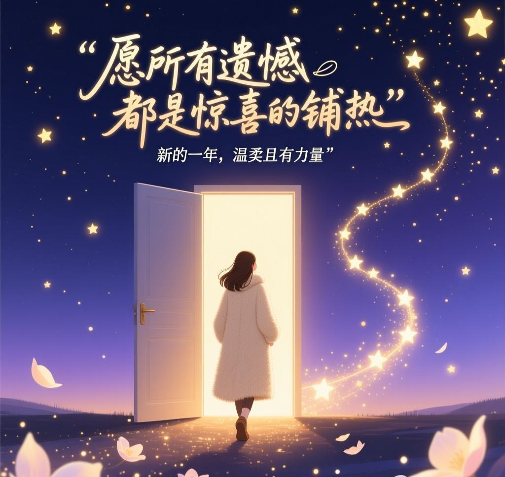 愿所有遗憾都是惊喜的铺垫，新的一年，温柔且有力量。