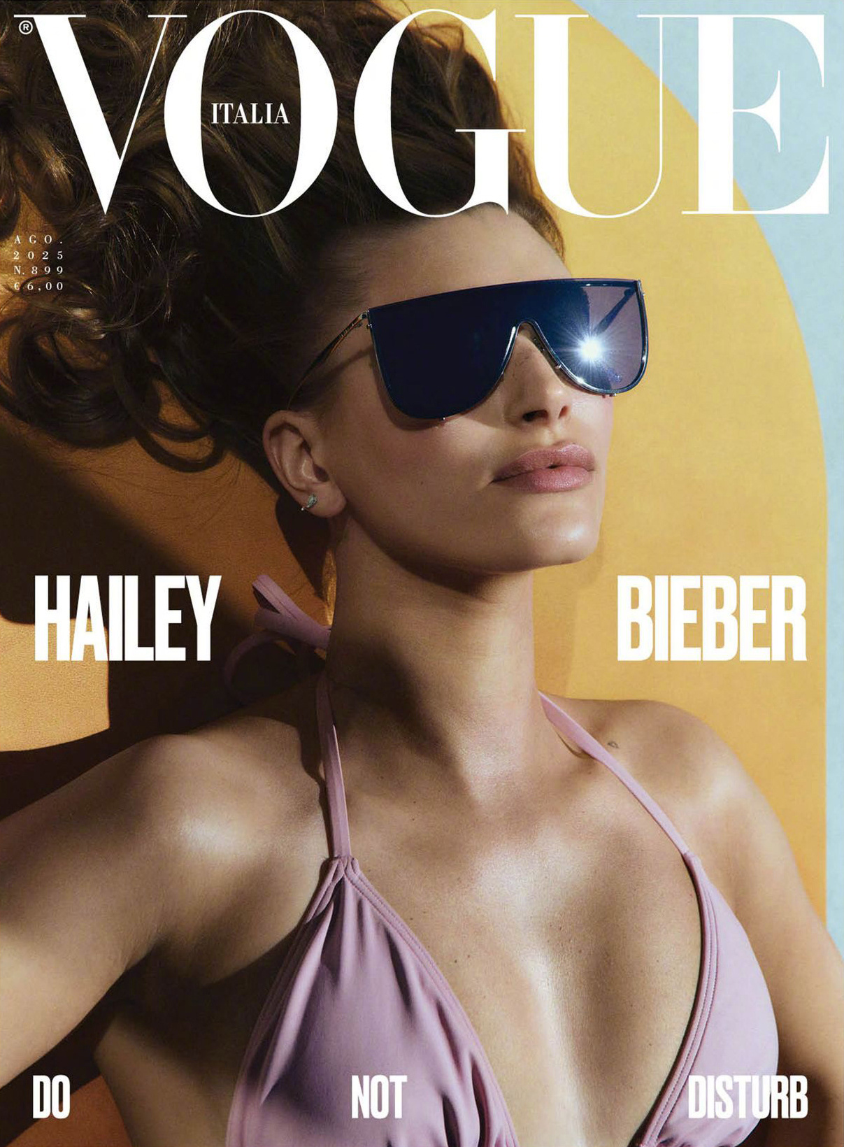 Hailey Bieber × VOGUE Italia August 2025