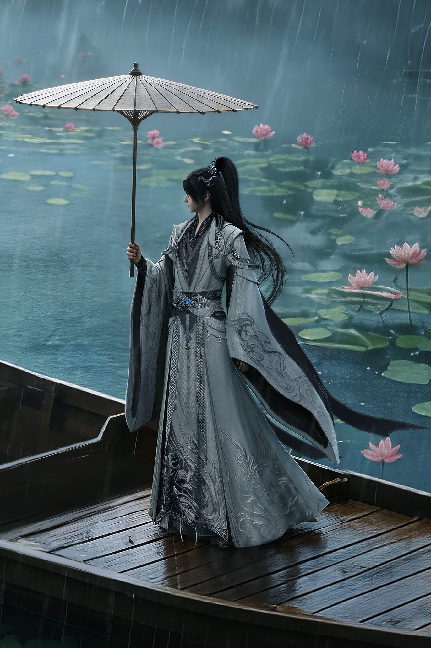 反复品鉴中，铸梦过节终于给力了一次，这张图意境真的很不错，老公身段体型都把握得特