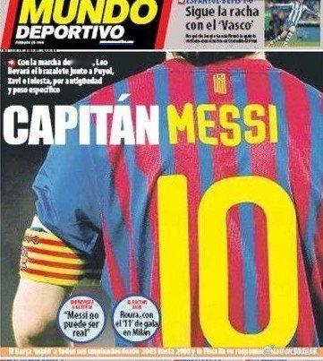 【曝梅西将晋升巴萨副队长】2月19日讯，西媒《世界体育报》头版头条消息，由于巴塞