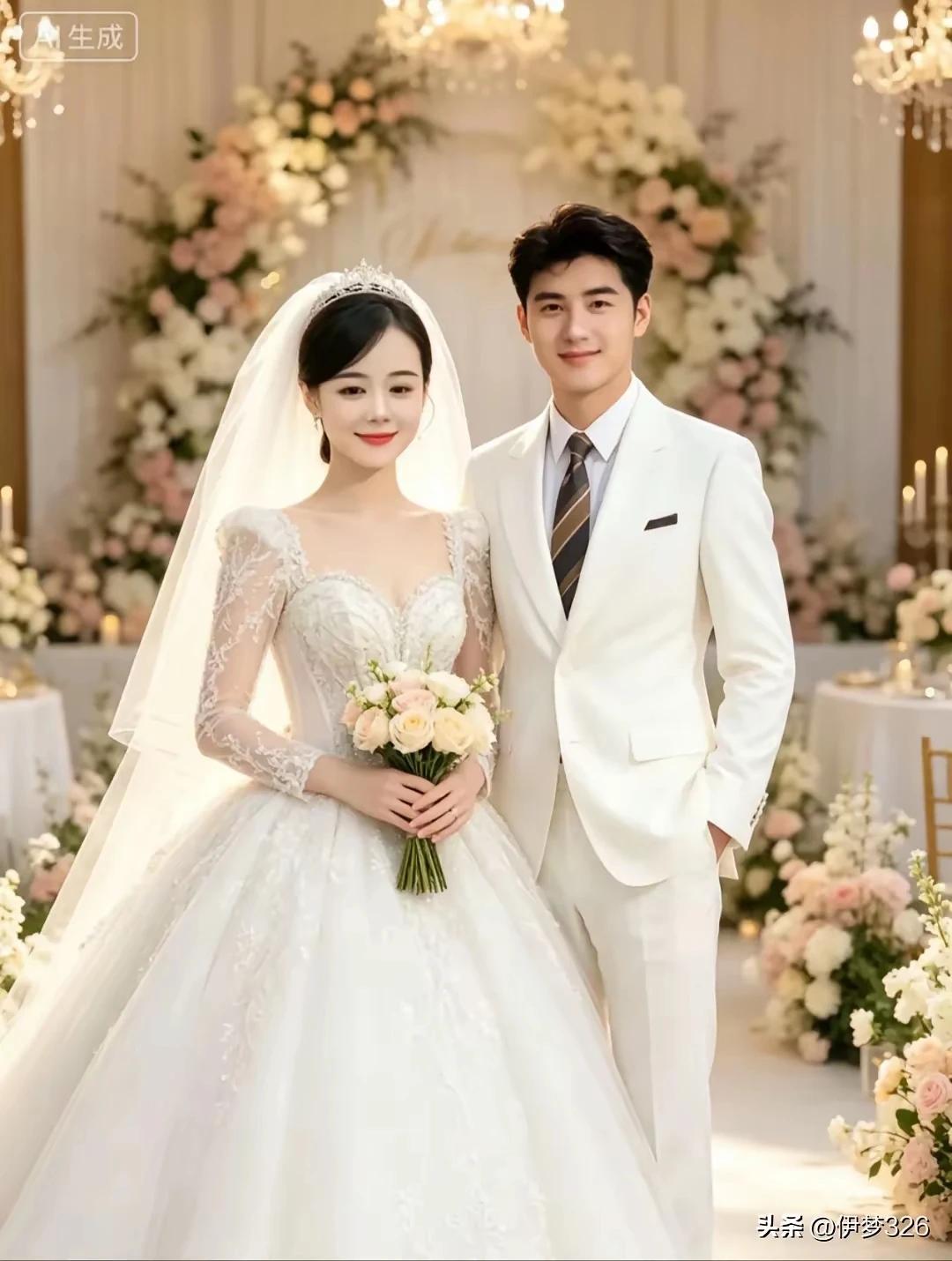 天上仙女下了凡，
来到人间结姻缘。
牛郎织女天仙配，
喜结连理大团圆。