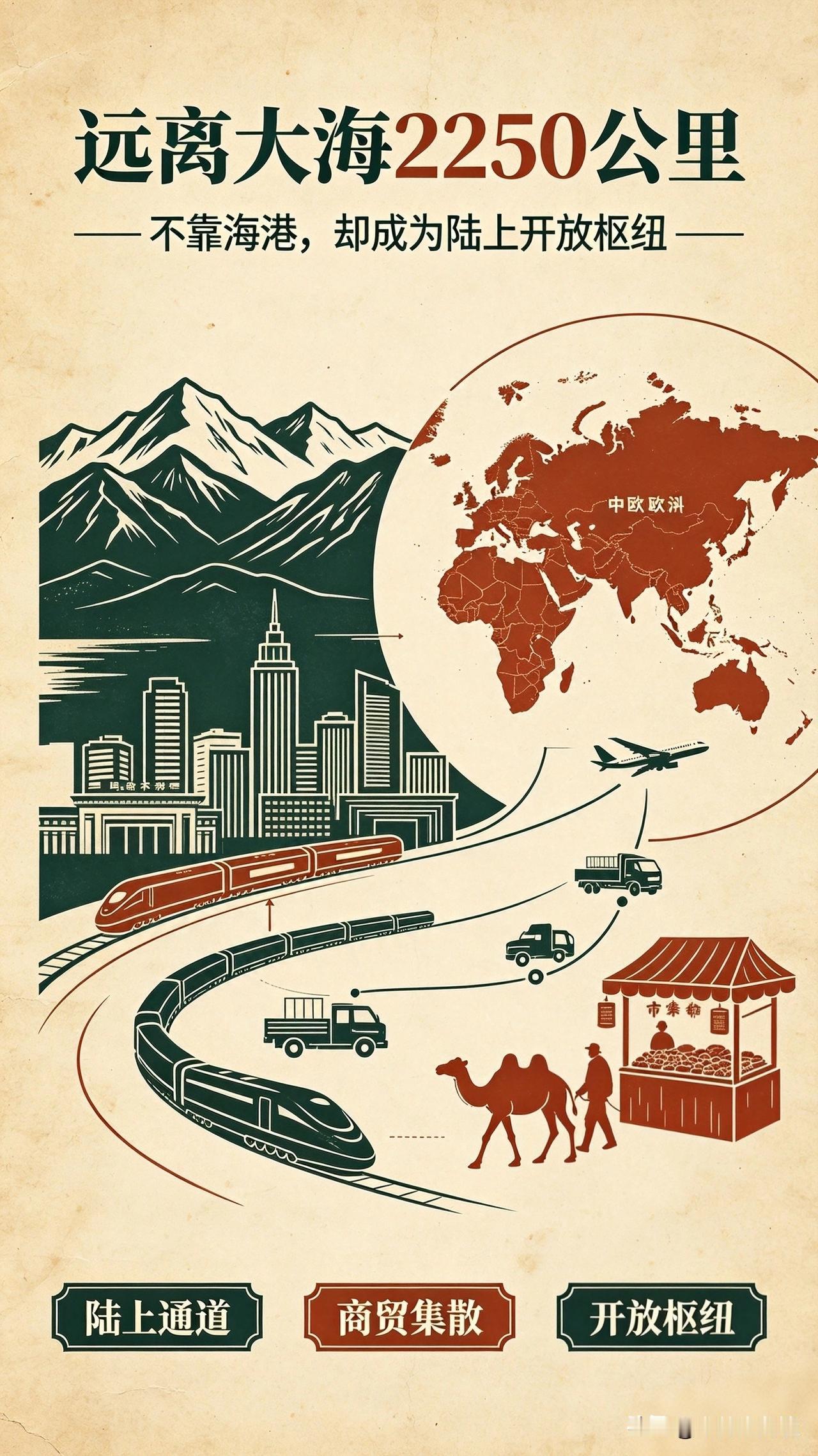 全世界离大海最远的大城市，在中国！距海岸线2250公里，却依旧繁华
 
提到滨海