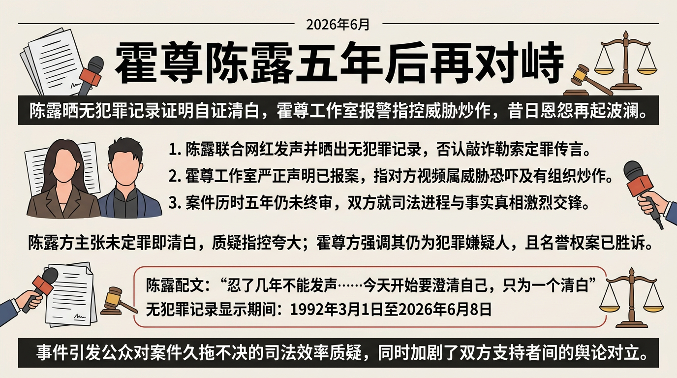 刷屏的霍尊 陈露一张图说清楚。霍尊 陈露