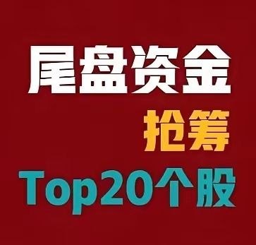 2026年6月23日｜14:30-15:00 尾盘半小时主力抢筹TOP20榜单个