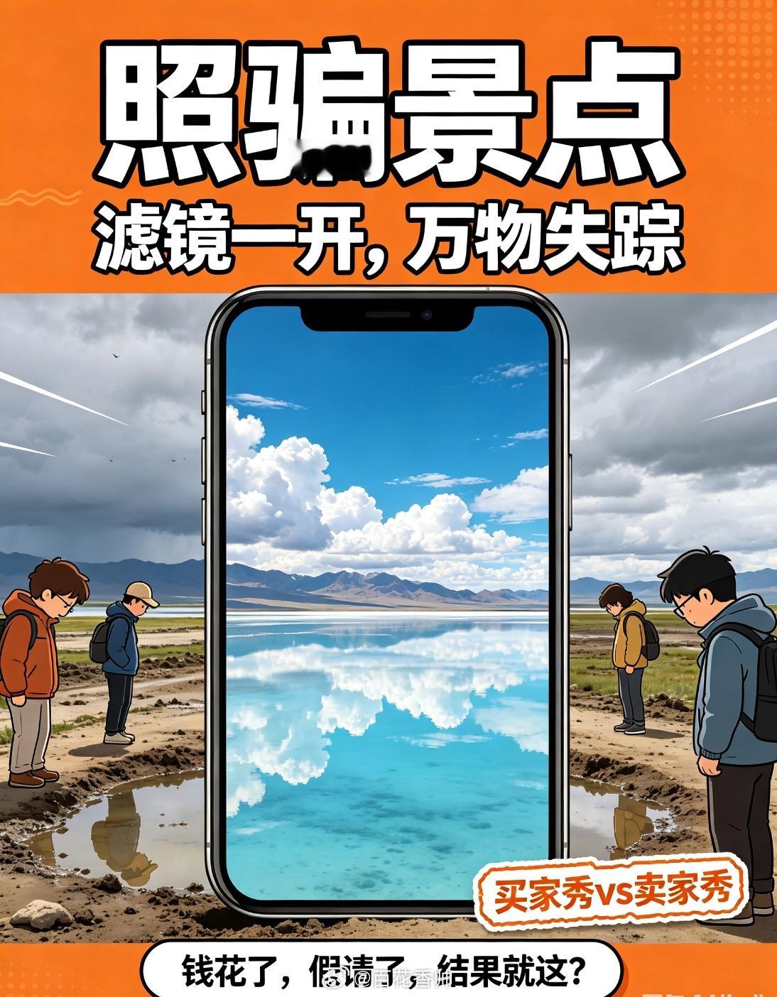 照骗网红景点是怎么火的网红景点靠邀请网红和旅游达人玩滤镜和“照骗”营销，景点阴雨