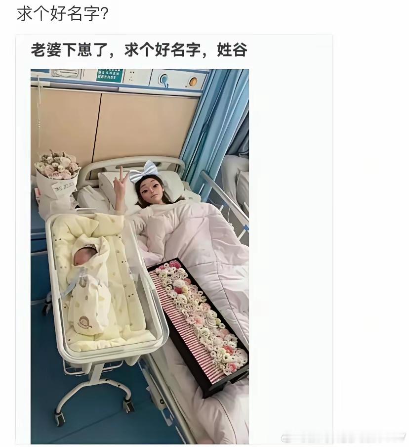 姓谷的获得一个小崽崽，那就叫：“谷获崽”吧 