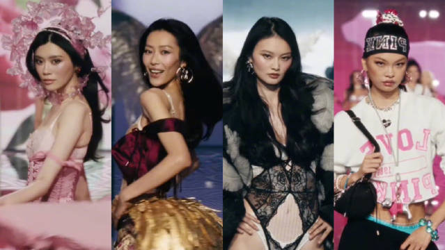 2026#维密大秀#上的中国模特

三代国模齐聚，秀前特别官宣（刘雯）、一个单元开场（贺聪）、两对翅