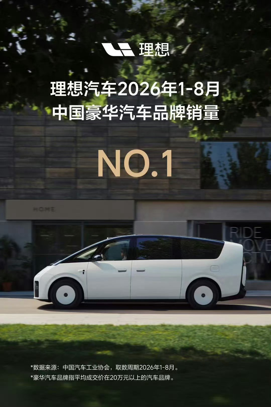 理想今年中国豪华品牌销量第一的位置还是比较稳的，并且领先优势还在持续扩大 ​​​