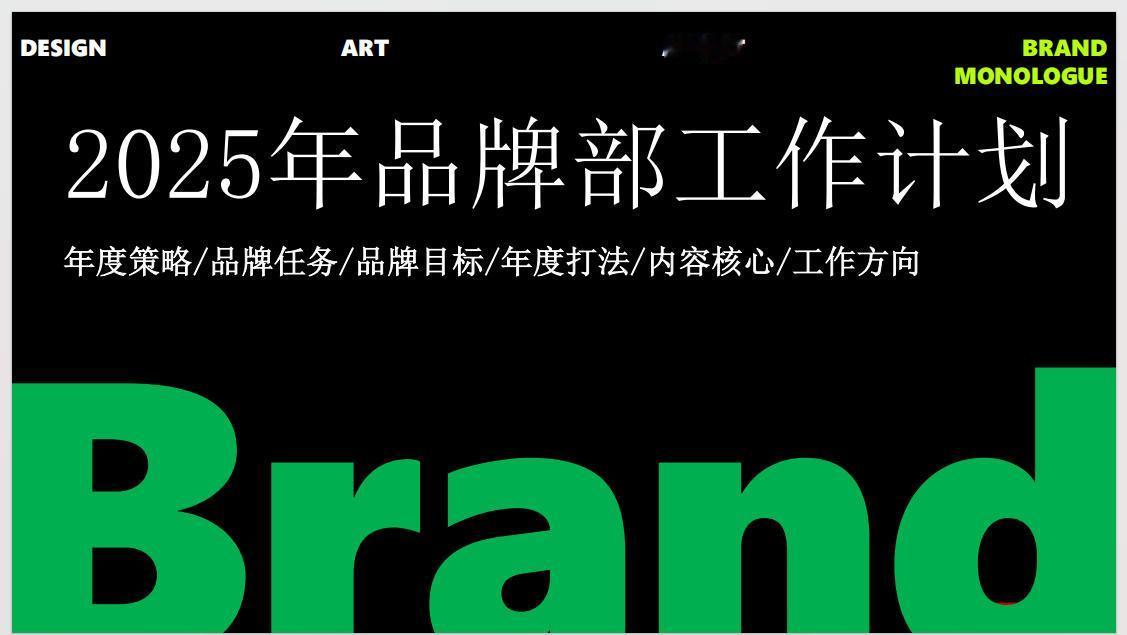 【干货分享】2025品牌运营部工作计划.PPT

明确部门年度目标与方向，避免运