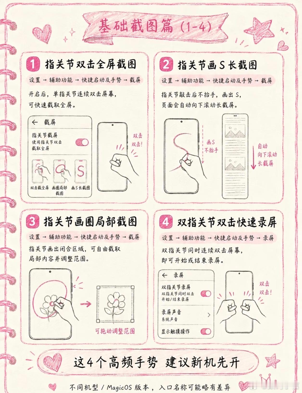 荣耀手机还有21个容易被忽略的实用小功能，指关节截屏、S形长截图、熄屏快拍、AI