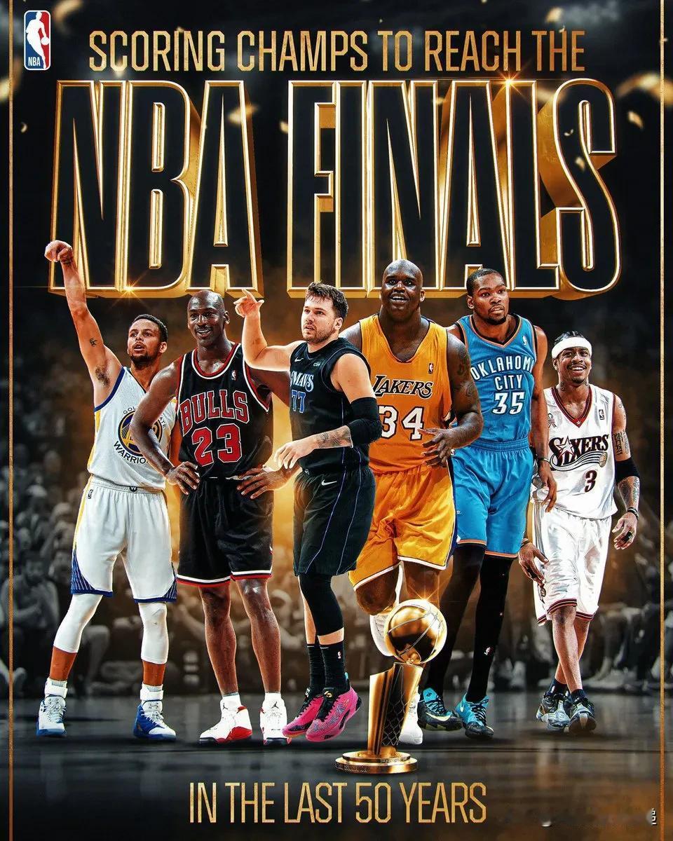 过去 50 年，只有 6 位得分王进入过 NBA 总决赛

— 斯蒂芬·库里
-