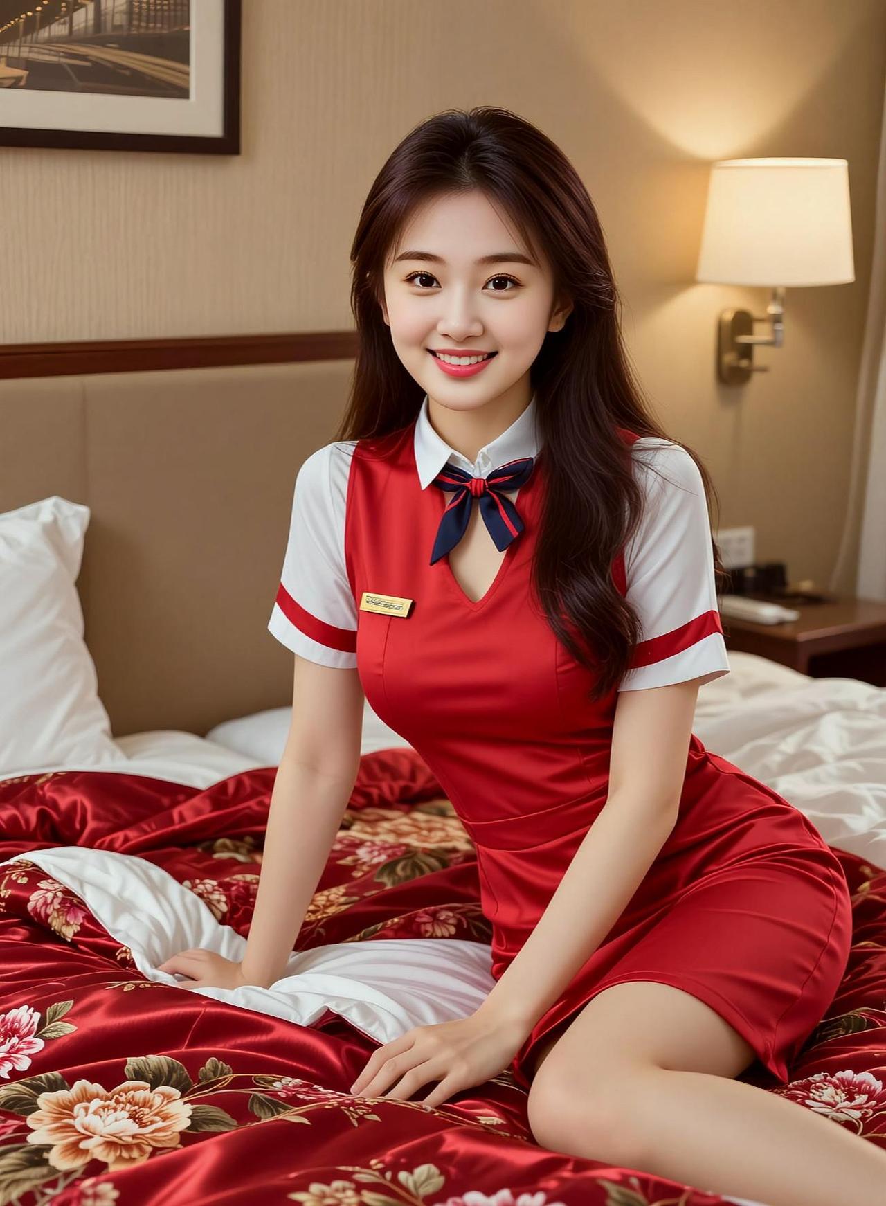 AI红裙空姐