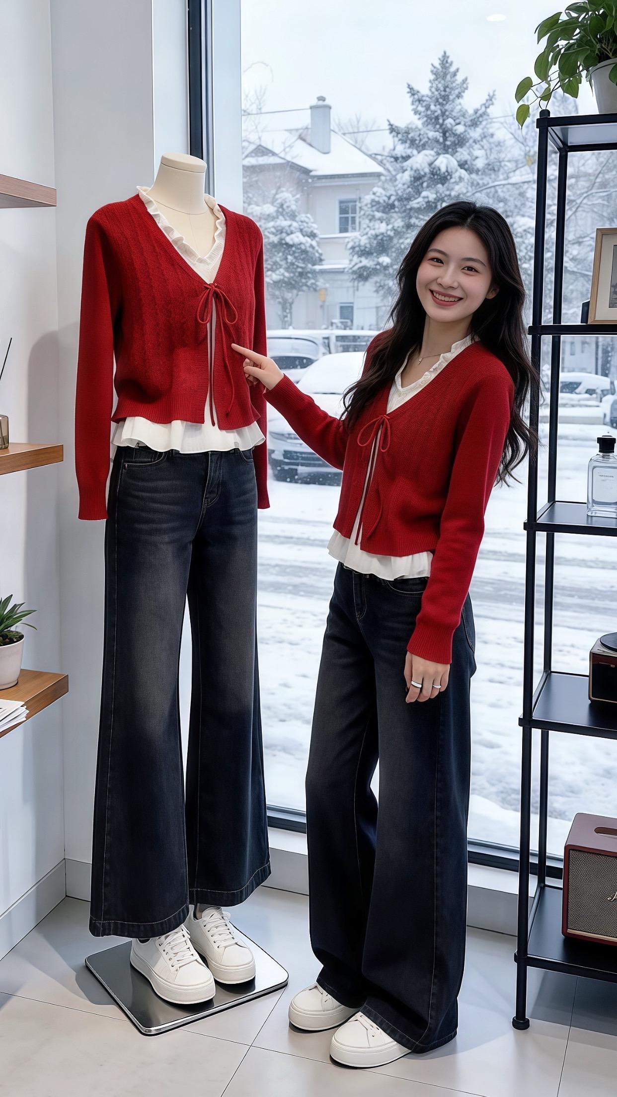 新年穿搭 冬日穿搭一周不重样 肉肉女孩怎么穿出氛围感 秋冬韩系穿搭还得...