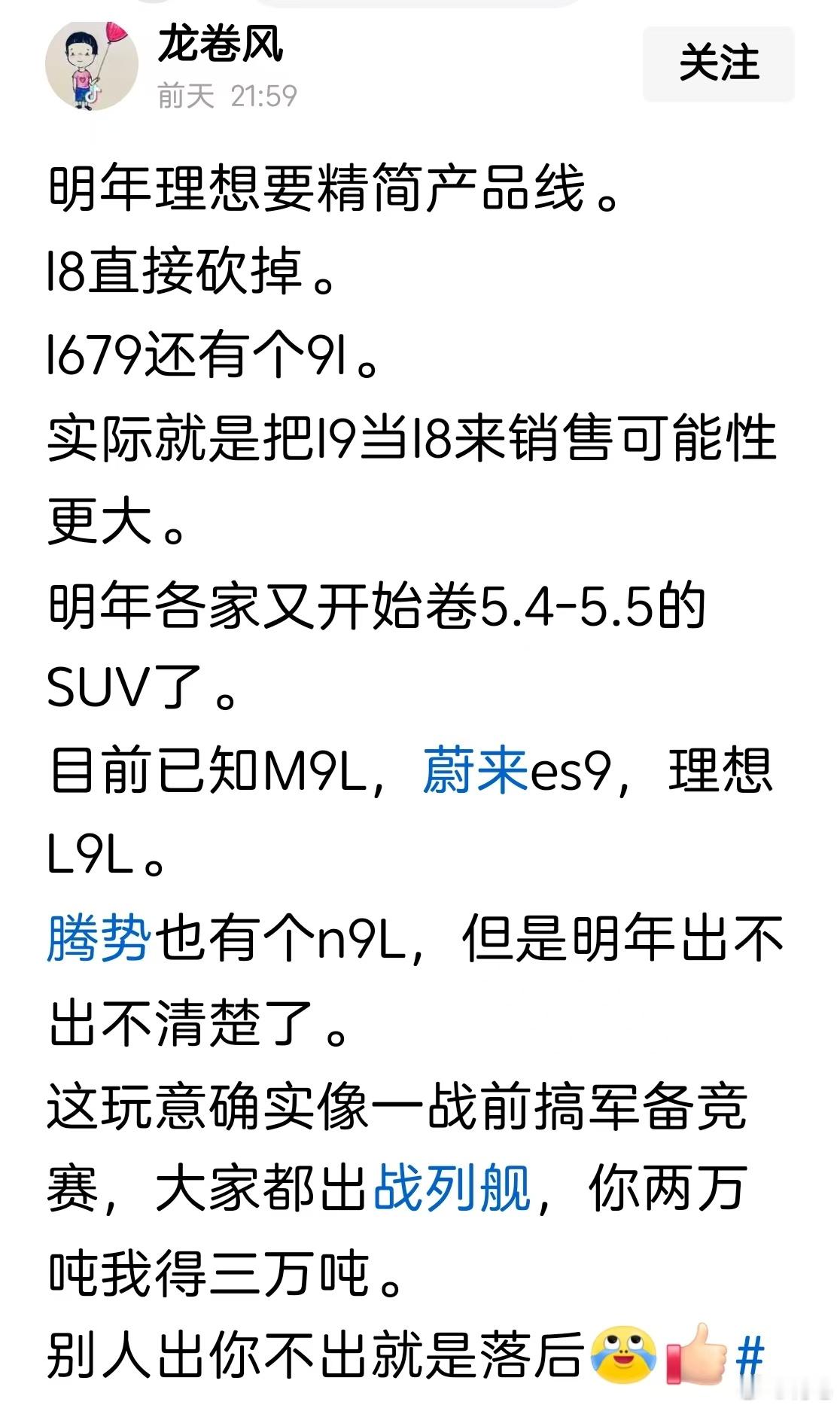 梦里的场景，明年好像不存在理想9L这个车型和名字，更没见到什么XL的车型。但是理