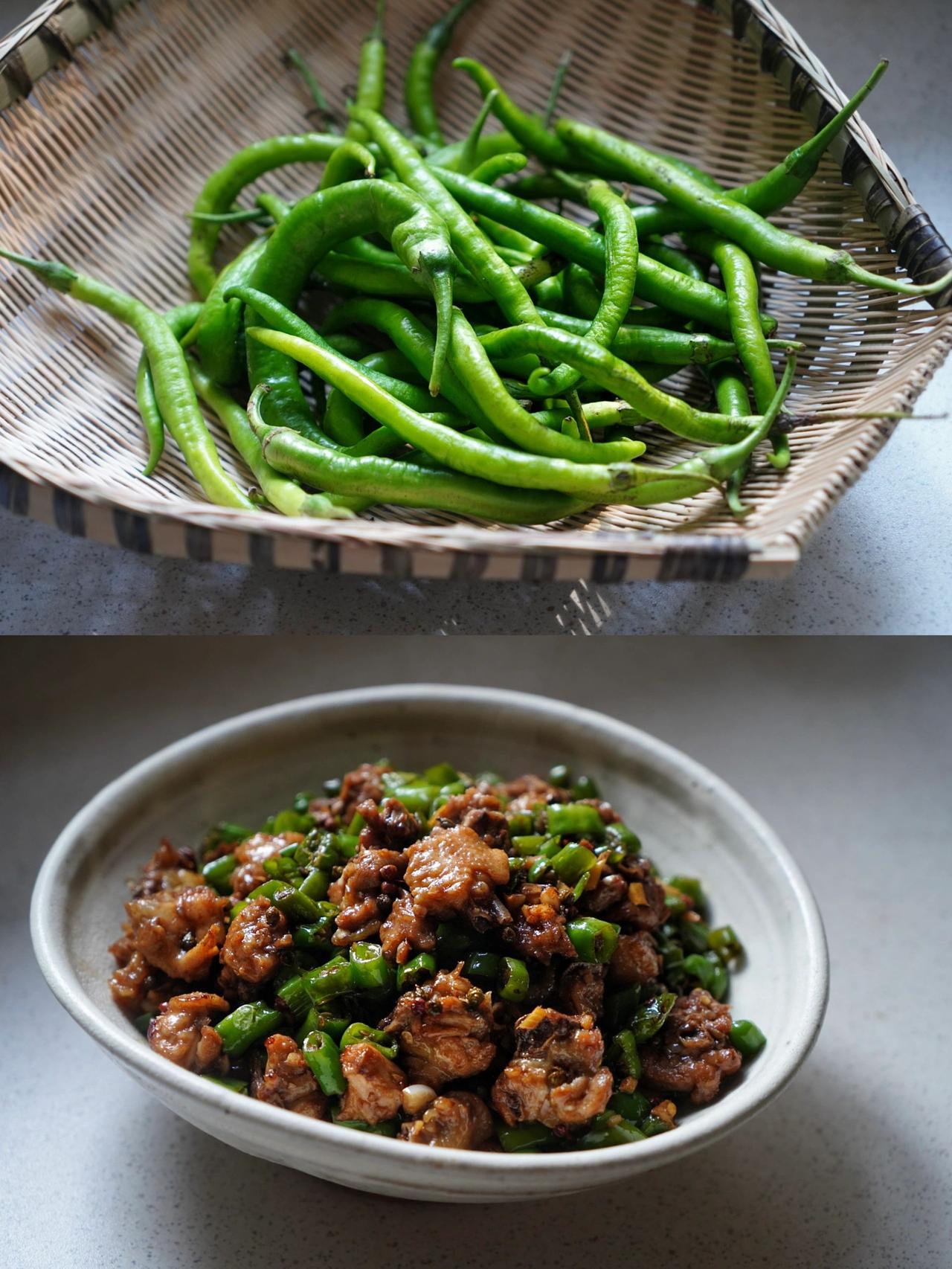 二荆条，大概是川渝最喜欢的辣椒。

要说和线椒最直观的区别，大概就是尾部带个小J