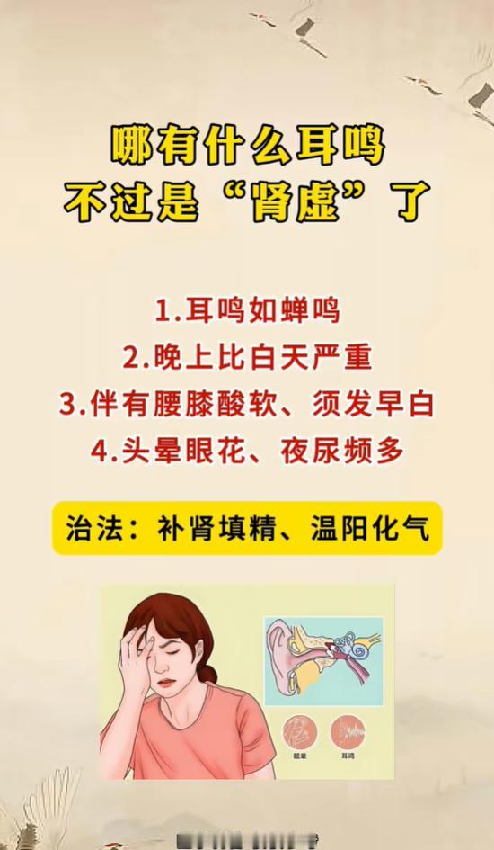 蝉鸣样耳鸣，多半和肾精亏虚有关