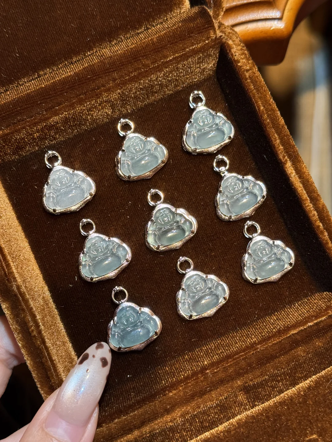 清冷感拉满🥂年底就要戴蓝水翡翠佛公