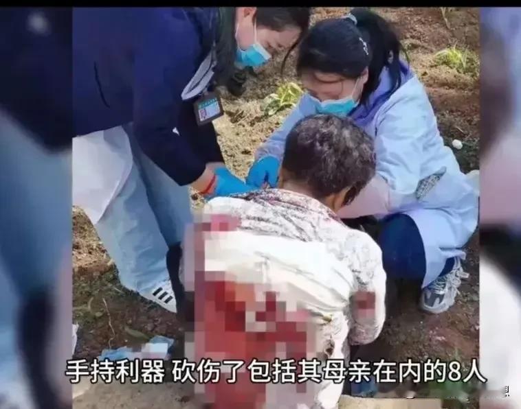 死者何其无辜啊！5月23号上午9点，湖北孝昌发生了恶性的持刀伤人案件，8死1伤，