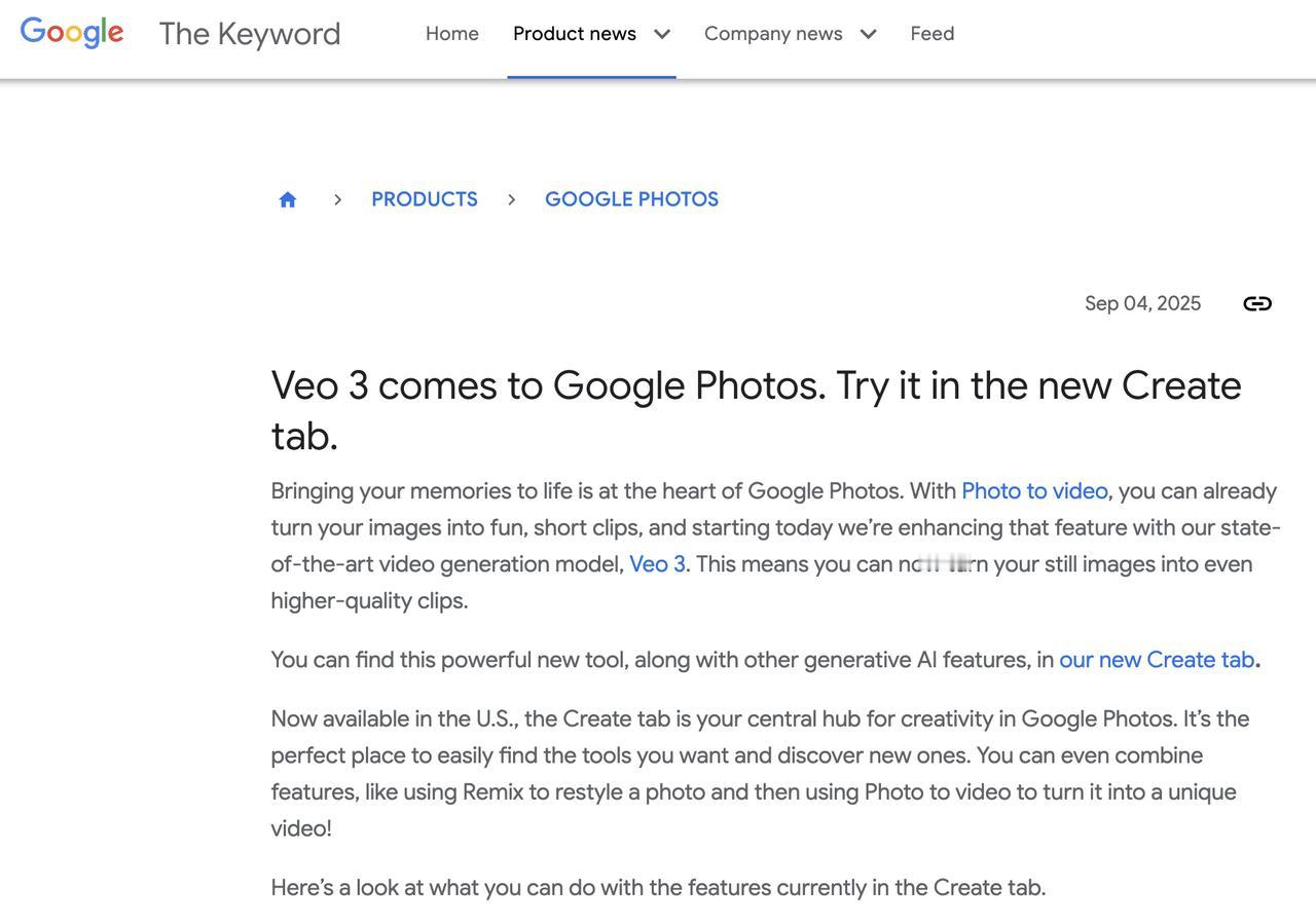 Google Photos 上线全新 “Create”创作标签页

把拼图、动画