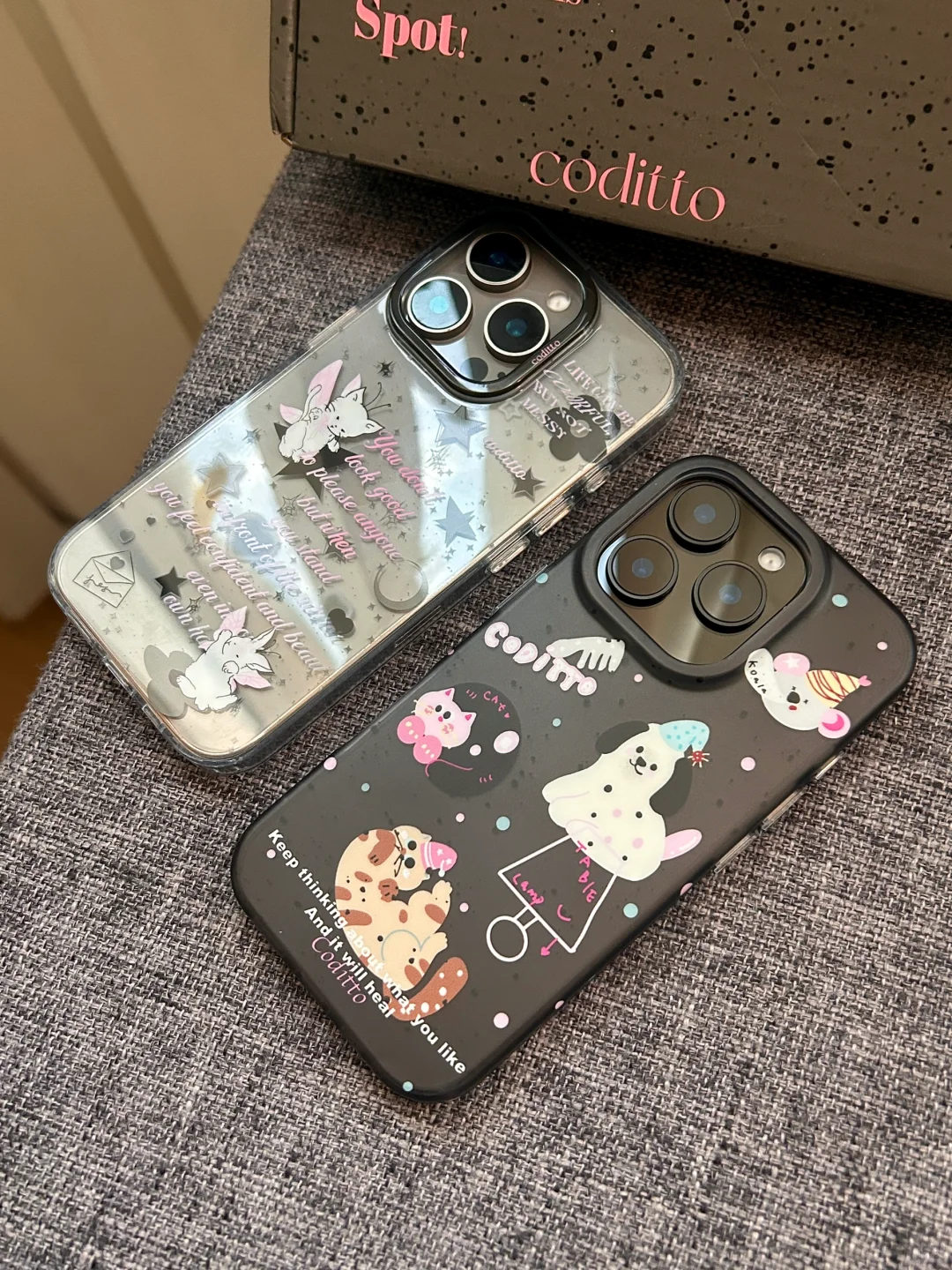 很喜欢的可爱涂鸦氛围感iphone16pro手机壳！