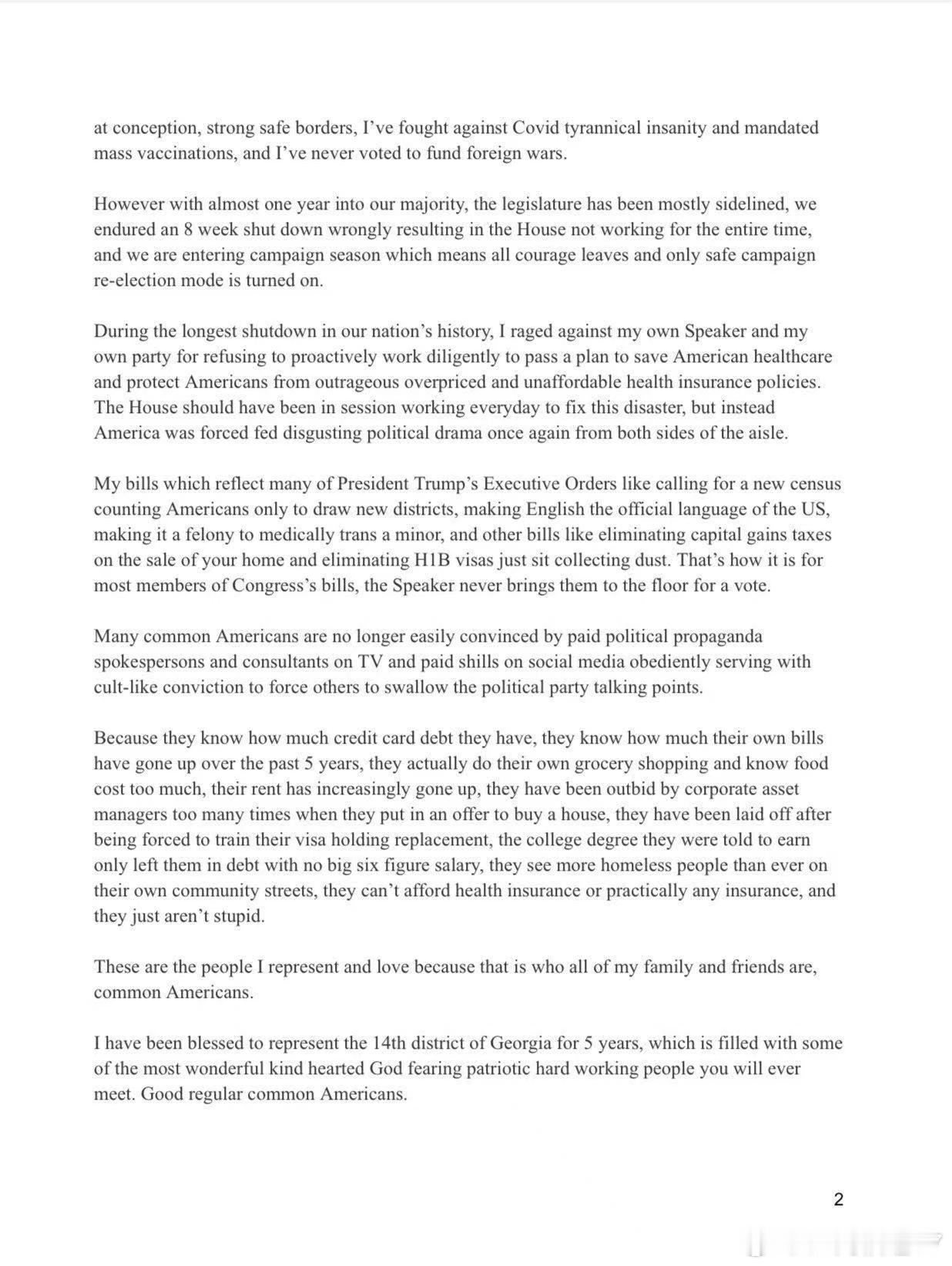 格林的声明My official statement.。美国人民应当发起请愿书，